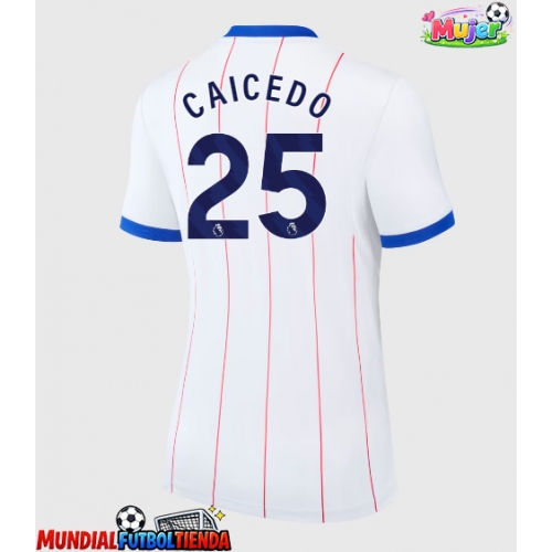 Camiseta Chelsea Moises Caicedo #25 Tercera Equipación Replica 2026-27 para mujer mangas cortas